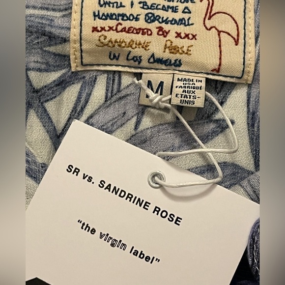 Free People X Sandrine Rose M Pearl Snap Hawaiian Western Style Short Sleeve Top - Picture 7 of 7